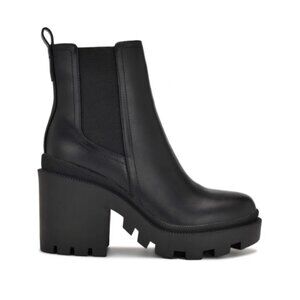 🔥🖤 Nine West Forme Chelsea Lug Sole Booties, Size 10.5 🖤🔥